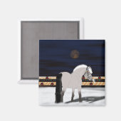 Mooie Noorse paarden van Fjord Magneet (Voorkant / Achterkant)