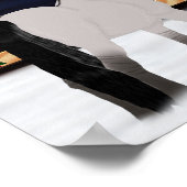 Mooie Noorse paarden van Fjord Poster (Hoek)