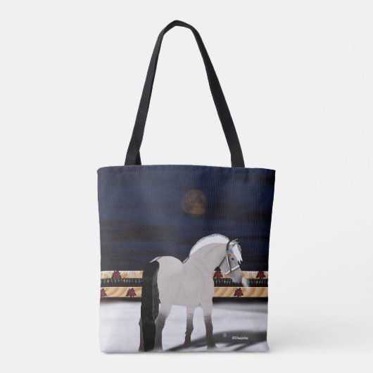 Mooie Noorse paarden van Fjord Tote Bag (Achterkant)