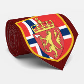 Mooie Noorse vlag - Coataar Stropdas (Opgerold)