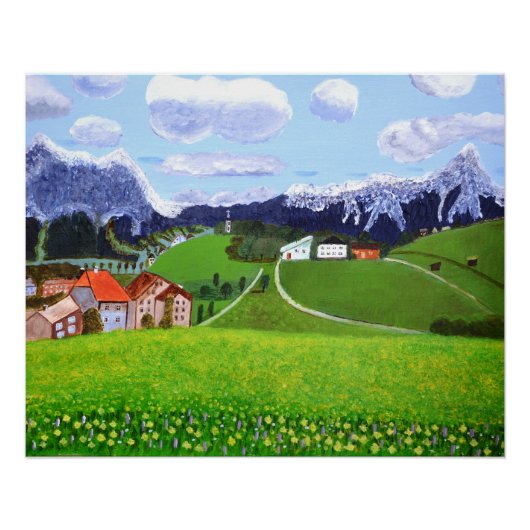 Mooie Noorwegen poster (Voorkant)
