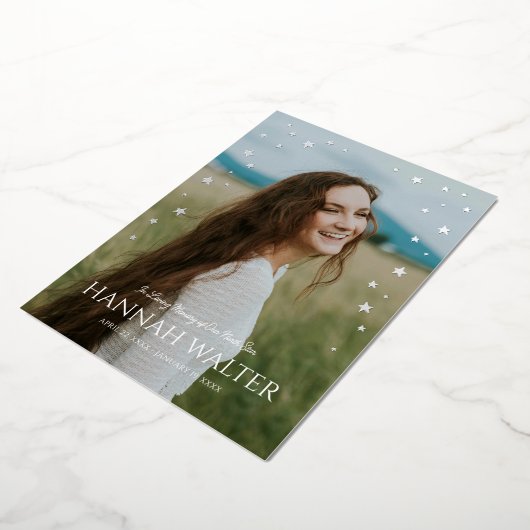 Mooie North Star Celebration Life aankondiging (Gedraaid)