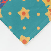 Mooie Nostalgische Nep Patchwork Fleece Deken (Hoek)