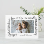 Mooie Nostalgische Sieraden Slinger Vakantie Feestdagenkaart (Staand voorkant)