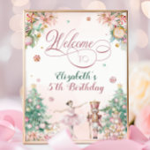 Mooie Notenkraker Meisjes Verjaardagsfeest Welkom Poster