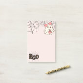 Mooie notities — Zoete en griezelige spooknotitieb Post-it® Notes (Op bureau)