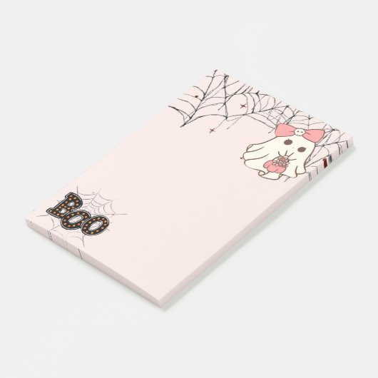 Mooie notities — Zoete en griezelige spooknotitieb Post-it® Notes (Schuin)