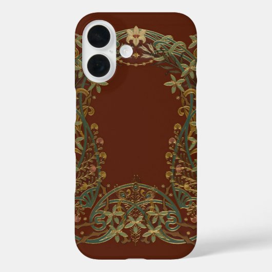 Mooie Nouveau bloem met lelie Case-Mate iPhone Case (Achterkant)