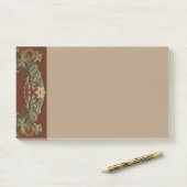 Mooie Nouveau bloem met lelie Post-it® Notes (Op bureau)
