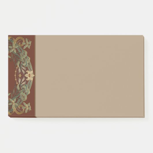 Mooie Nouveau bloem met lelie Post-it® Notes (Voorkant)