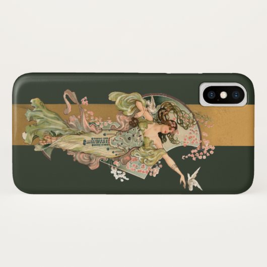 Mooie  Nouveau Vrouw Case-Mate iPhone Case (Achterkant (horizontaal))