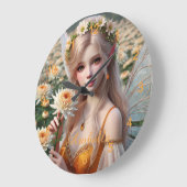 Mooie november Fairy in Chrysanten Grote Klok (Hoek)