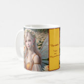 Mooie november Fairy in Chrysanten Koffiemok (Voorkant links)