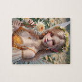 Mooie november Fairy in Chrysanten Legpuzzel (Horizontaal)
