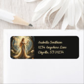 Mooie november Topaz Fairy Etiket (Insitu)