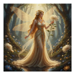 Mooie november Topaz Fairy Perfect Poster