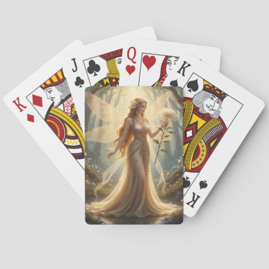 Mooie november Topaz Fairy Pokerkaarten (Achterkant)