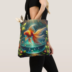Mooie Nowruz goudvis Tote Bag