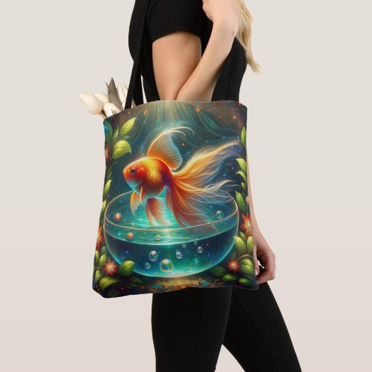 Mooie Nowruz goudvis Tote Bag (Dichtbij)