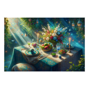 Mooie Nowruz tafel Perfect Poster