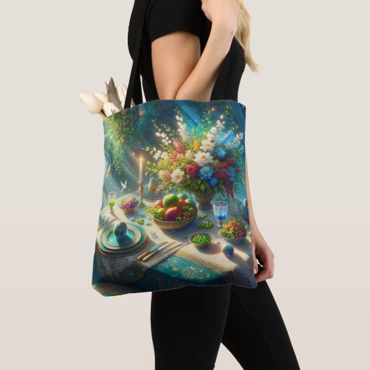 Mooie Nowruz tafel Tote Bag (Dichtbij)