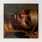 Mooie Nubische Godin in Goud Legpuzzel (Horizontaal)