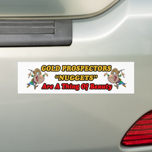 Mooie nuggets bumpersticker (Op auto)