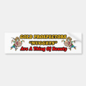 Mooie nuggets bumpersticker (Voorkant)