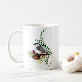 Mooie Nuthatch Bird Art Coffee Mok