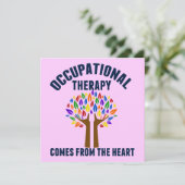 Mooie Occupational Therapy Tree OT Quote Kaart (Staand voorkant)