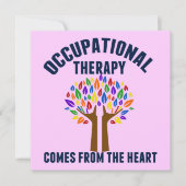 Mooie Occupational Therapy Tree OT Quote Kaart (Voorkant)