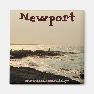 Mooie oceaan in het ontwerp van Newport magnet