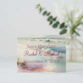 Mooie oceaan Save the Date (Staand voorkant)