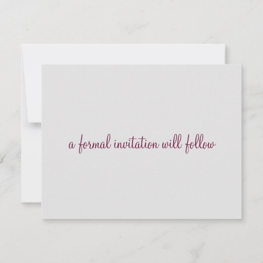 Mooie oceaan Save the Date (Achterkant)