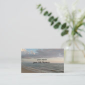 Mooie oceaanachtergrond visitekaartje (Staand voorkant)