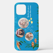 Mooie oceaanblauwe tropische vis onderwater Case-Mate iPhone case (Achterkant)