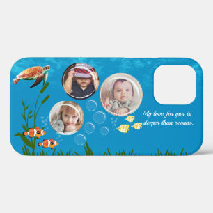 Mooie oceaanblauwe tropische vis onderwater Case-Mate iPhone case