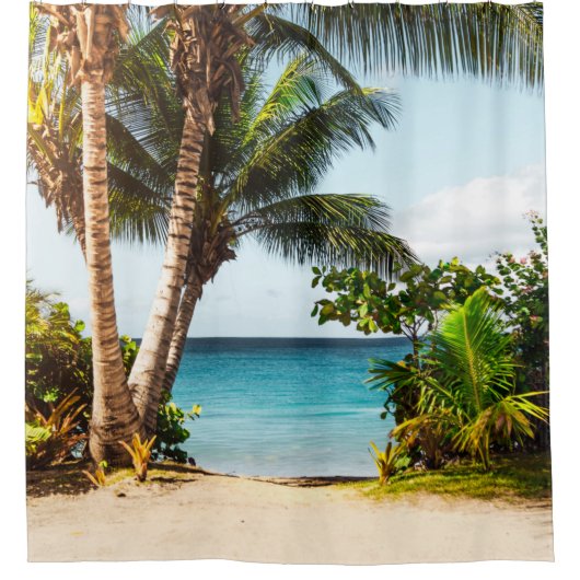 Mooie oceaancreaties douchegordijn (Voorkant)