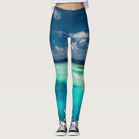 Mooie oceaancreaties leggings (Voorkant)