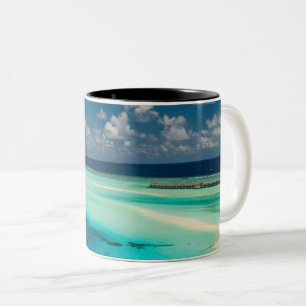 Mooie oceaancreaties tweekleurige koffiemok