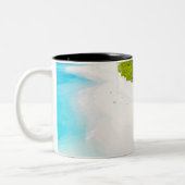 Mooie oceaancreaties tweekleurige koffiemok (Links)