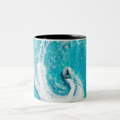 Mooie oceaancreaties tweekleurige koffiemok (Center)