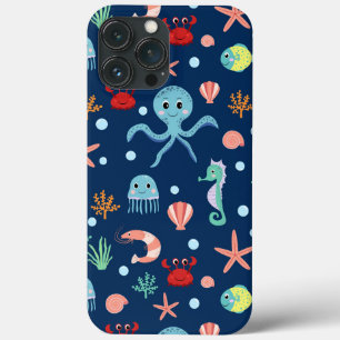 Mooie oceaandierenpatroon Case-Mate iPhone case