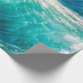 Mooie oceaangolven cadeaupapier (Hoek)