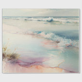 Mooie oceaangolven cadeaupapier (Vlak)