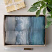 Mooie oceaangolven crashen bij het strand tissuepapier (Geschenk)