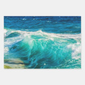 Mooie oceaangolven inpakpapier vel (Voorkant)