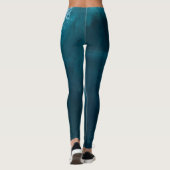 Mooie oceaangolven leggings (Achterkant)