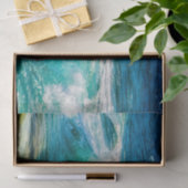 Mooie oceaangolven tissuepapier (Geschenk)