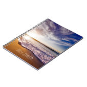 Mooie oceaangolven voegen je eigen naam toe notitieboek (Linkerzijde)